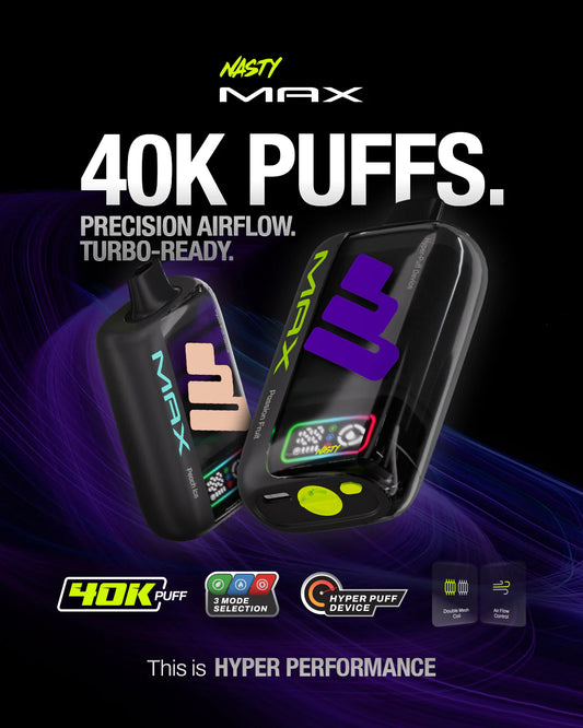 NASTY MAX ULTRA 40K PUFFS- BLACKBERRY ICE