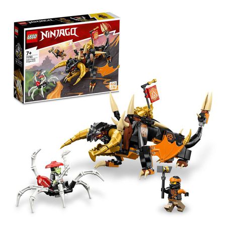 LEGO® NINJAGO® Cole’s Earth Dragon EVO 71782 Building Toy Set (285 Pieces)