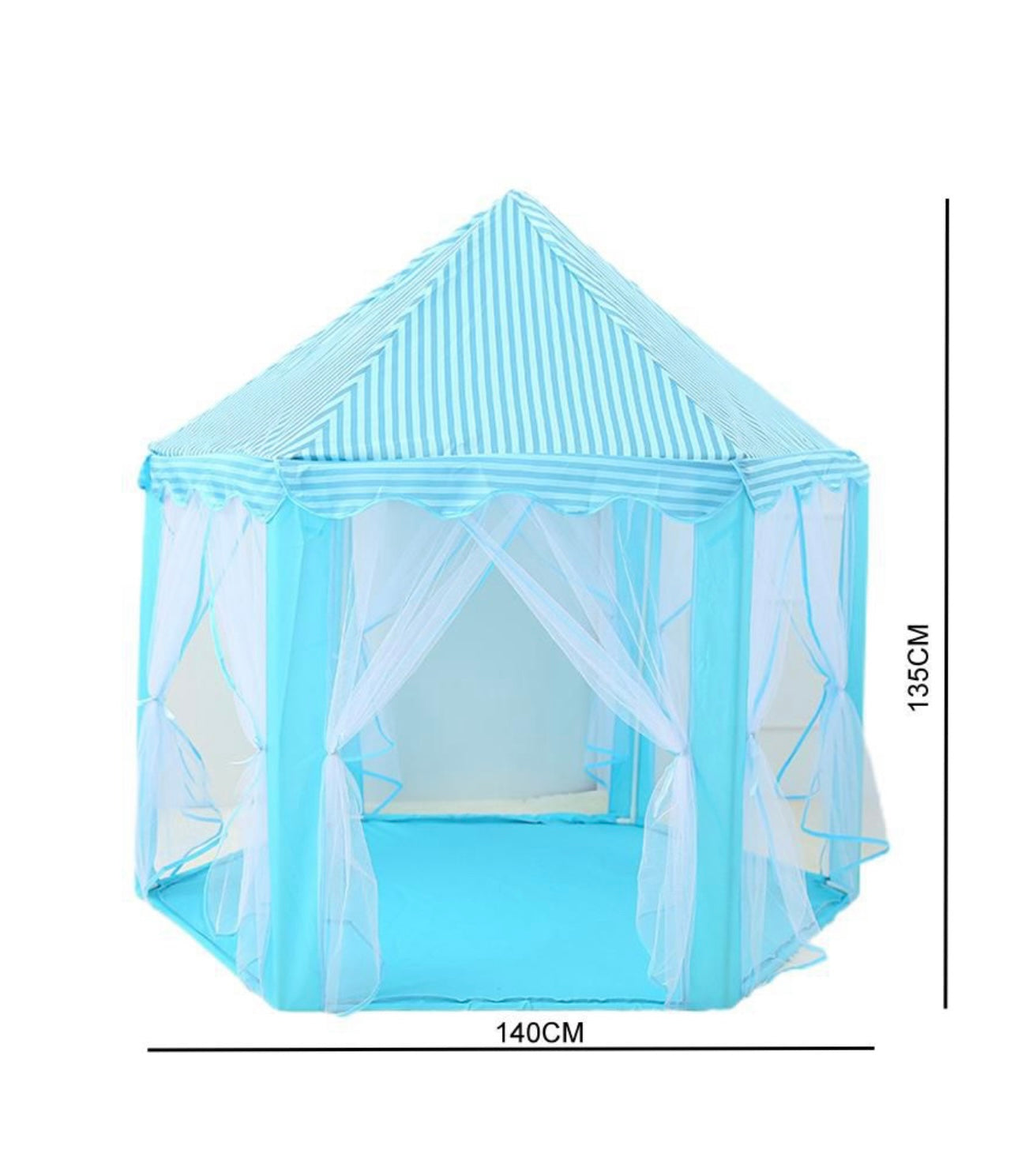 Princess Castle Portable Play Tent with Net for Kids Boys & Girls