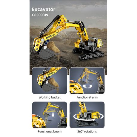 CaDA Technic Excavator - 467-Piece - 28cm Long