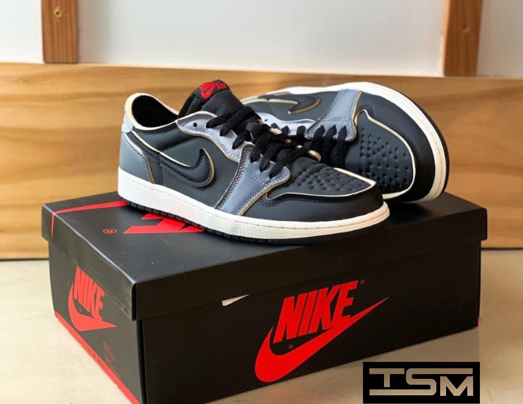 Air Jordan 1 Low- Black and Smoke Grey