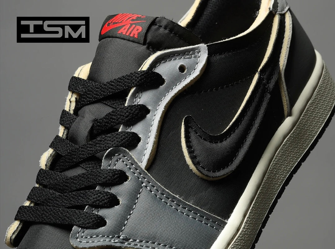 Air Jordan 1 Low- Black and Smoke Grey