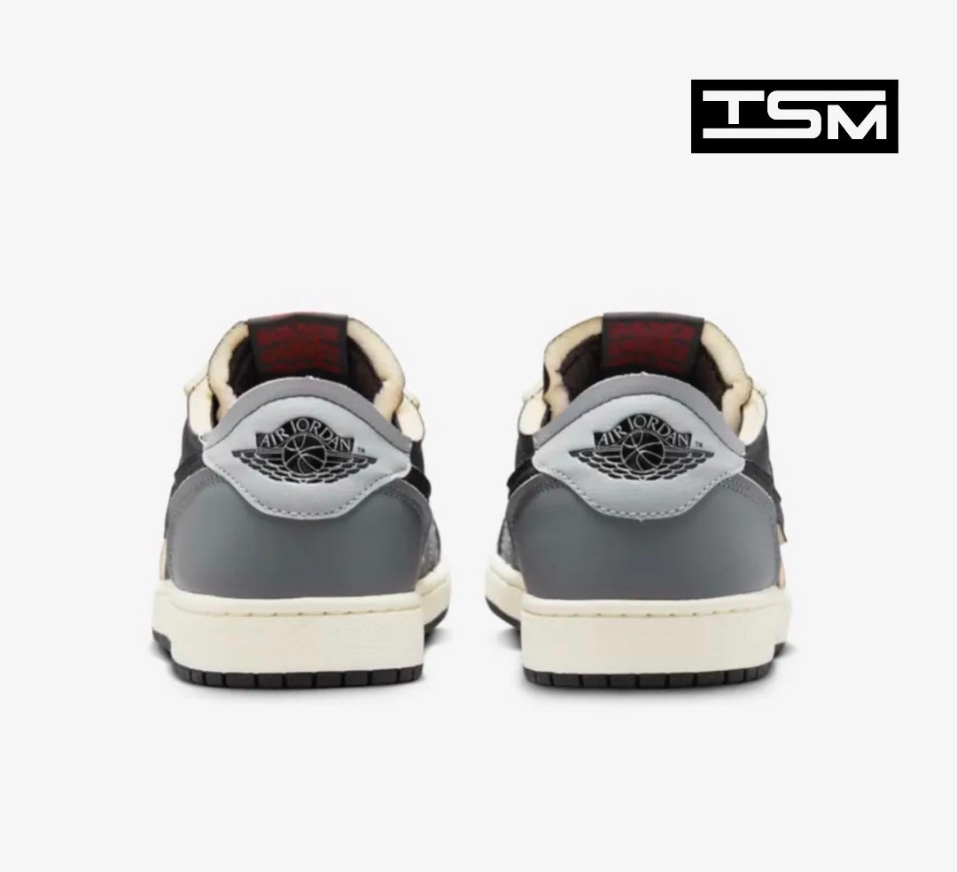 Air Jordan 1 Low- Black and Smoke Grey