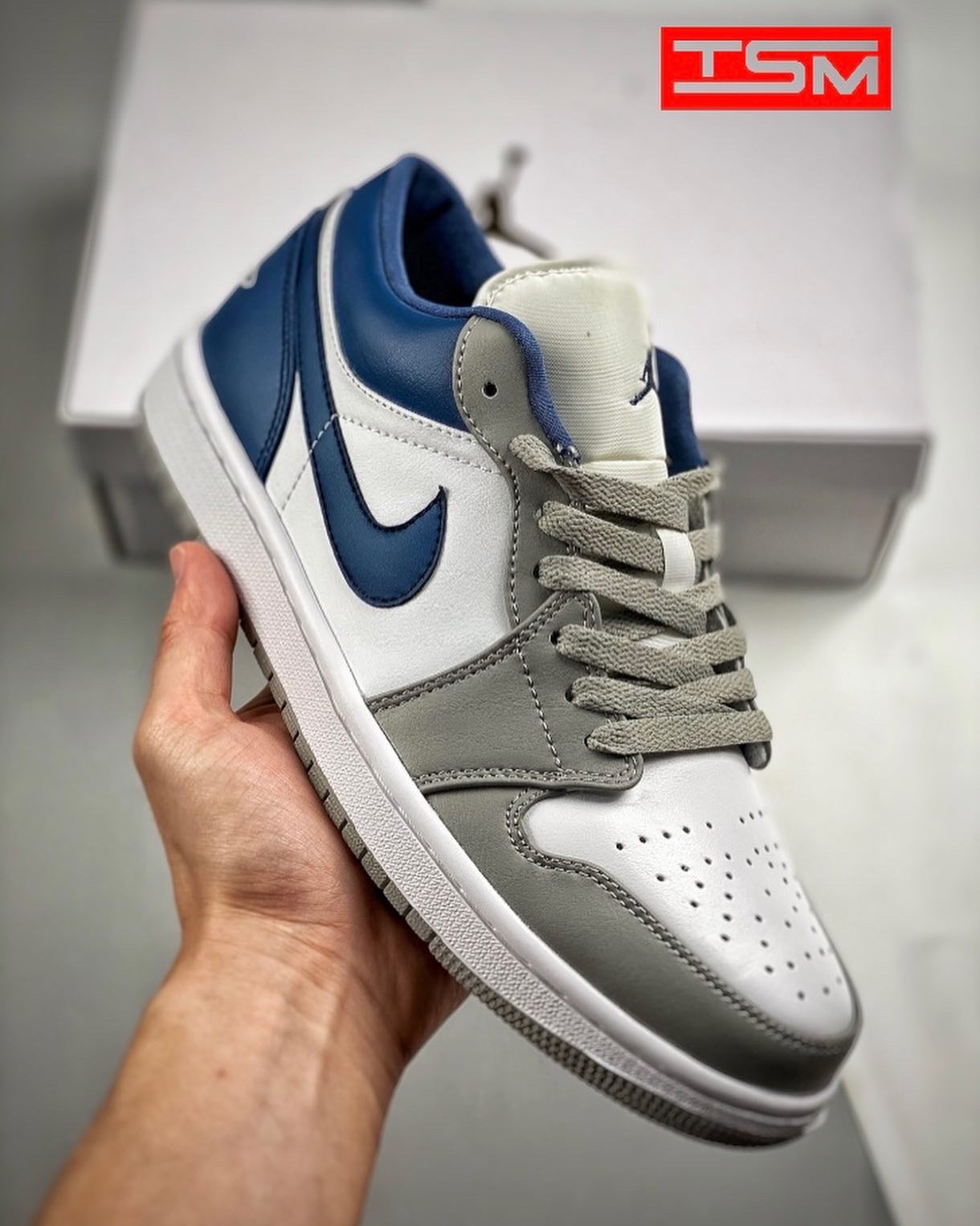 Jordan 1 Low Stealth French Blue BY JORDAN