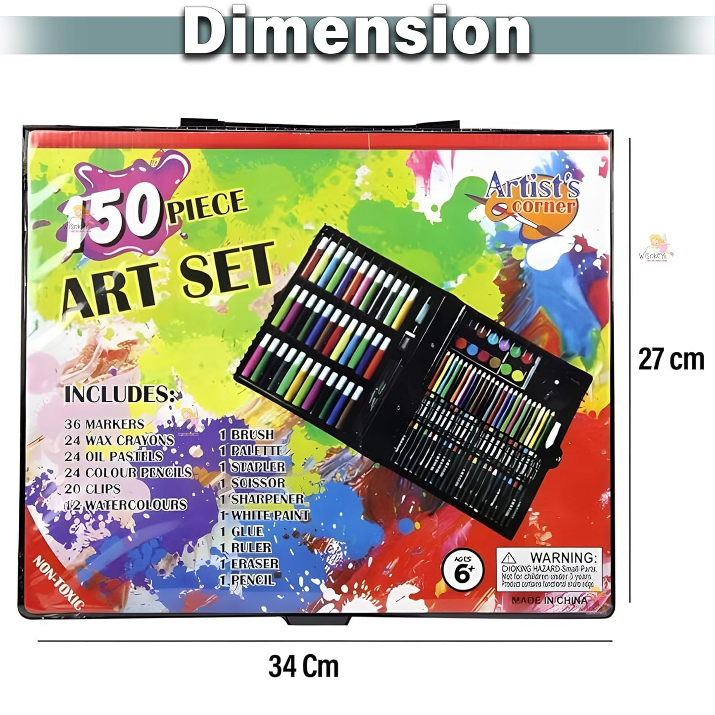150 Pieces Art Set for Kids with Case