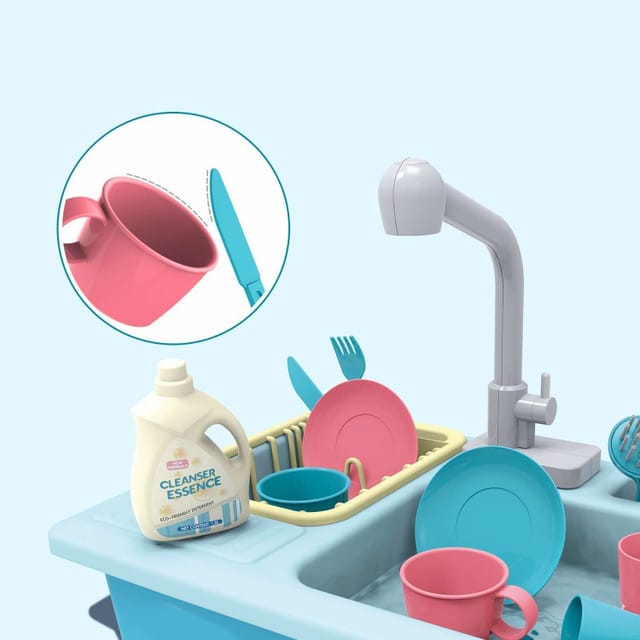 Kids Kitchen Sink Wash-up set - Blue