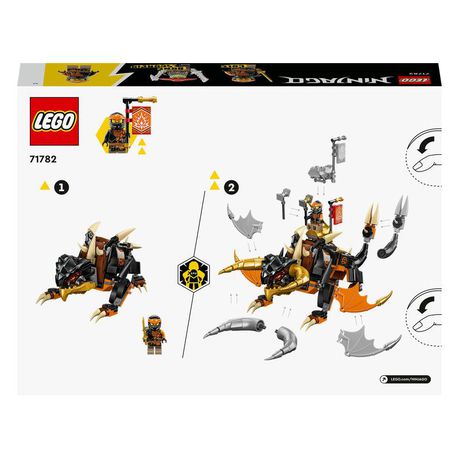 LEGO® NINJAGO® Cole’s Earth Dragon EVO 71782 Building Toy Set (285 Pieces)