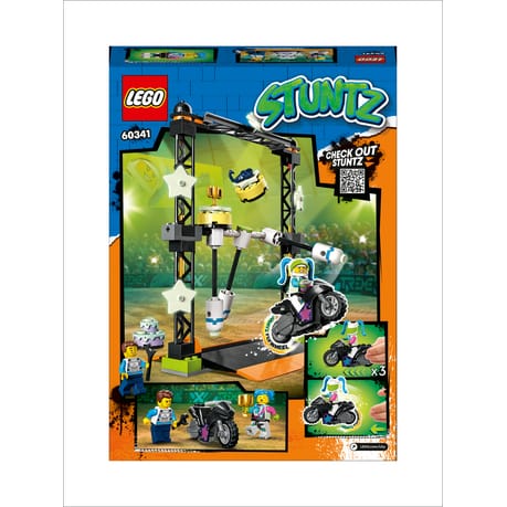 LEGO® City The Knockdown Stunt Challenge 60341 Building Toy Set (117 Pieces)
