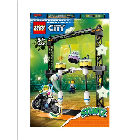 LEGO® City The Knockdown Stunt Challenge 60341 Building Toy Set (117 Pieces)