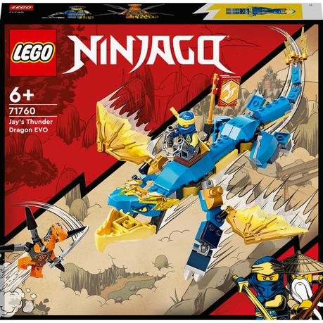 LEGO® NINJAGO® Jay’s Thunder Dragon EVO 71760 Building Toy Set - 140 Pieces