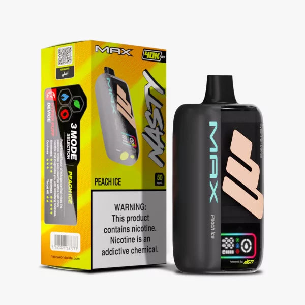 NASTY MAX ULTRA 40K PUFFS- Peach Ice