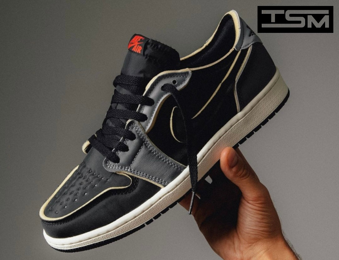 Air Jordan 1 Low- Black and Smoke Grey