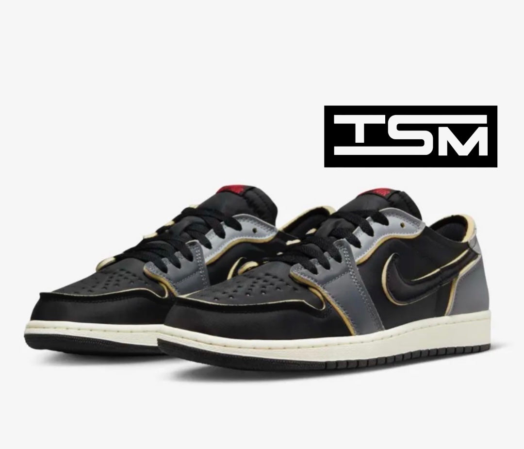 Air Jordan 1 Low- Black and Smoke Grey