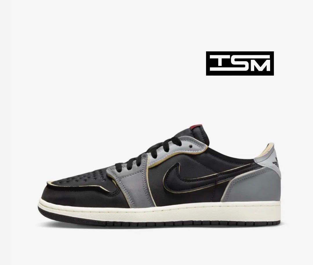 Air Jordan 1 Low- Black and Smoke Grey