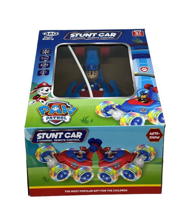 Paw Patrol RC Rechargeable 360 Degree Twisting Stunt Car-Lights & Music