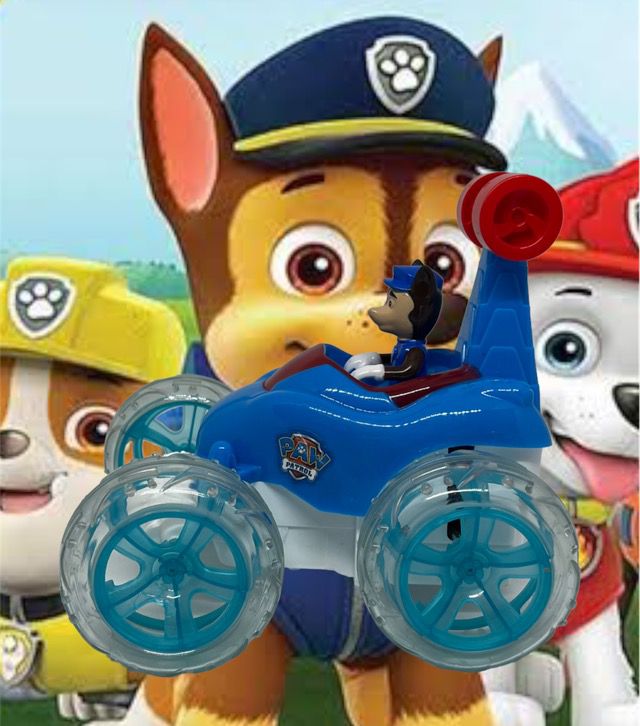 Paw Patrol RC Rechargeable 360 Degree Twisting Stunt Car-Lights & Music