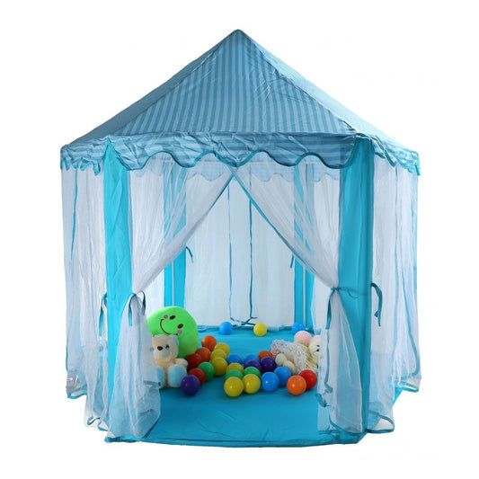 Princess Castle Portable Play Tent with Net for Kids Boys & Girls