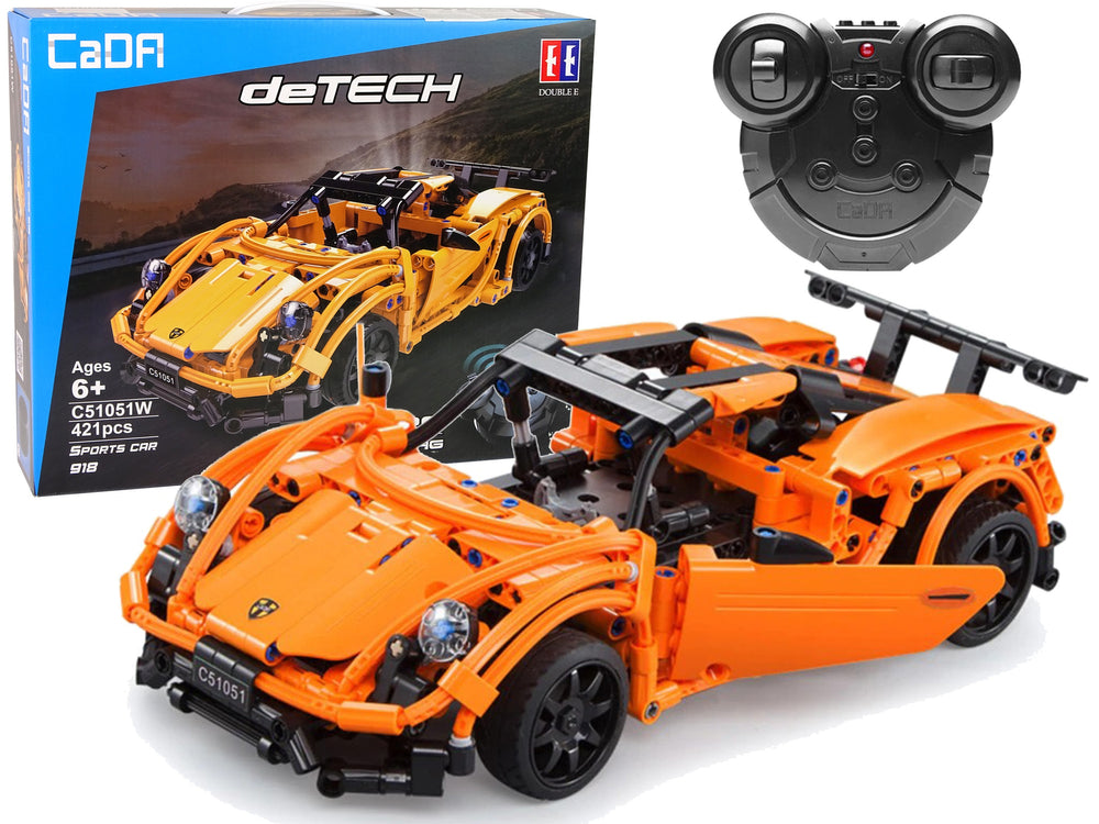 CaDA Technic Remote Control Sportscar - Porsche - 421-Piece - 30cm Long Cada