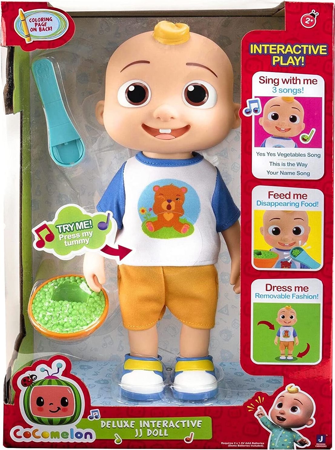 Cocomelon Deluxe Interactive JJ Doll